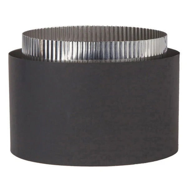 Olympia Chimney & Venting 6" Ventis Double-Wall Black Stove Pipe Stove Adaptor - VDB06SA