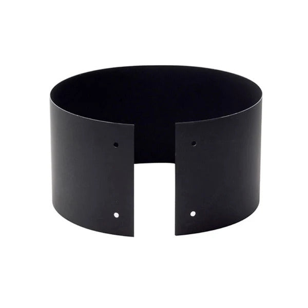 Olympia Chimney & Venting 6" Ventis Double-Wall Black Stove Pipe 430 Inner Finishing Band - VDB06FB