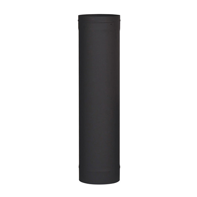 Olympia Chimney & Venting 8" x 24" Ventis Single-Wall 22-Gauge Black Stove Pipe-VSB0824