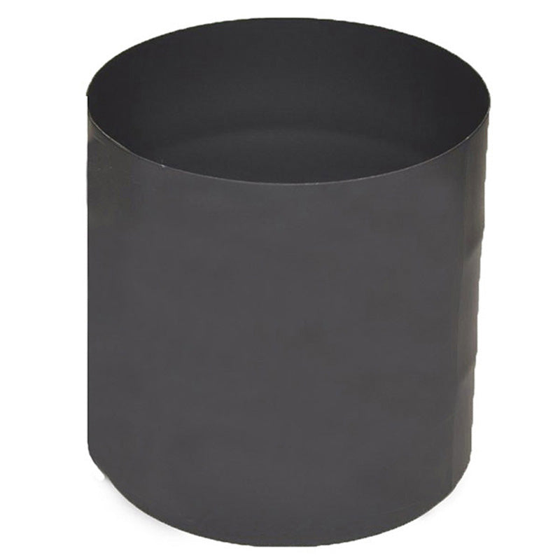 Olympia Chimney & Venting 6" Ventis Single-Wall Black Stove Pipe 22-Gauge Cold-Rolled Steel-Male To Male Adaptor-VSB06MM