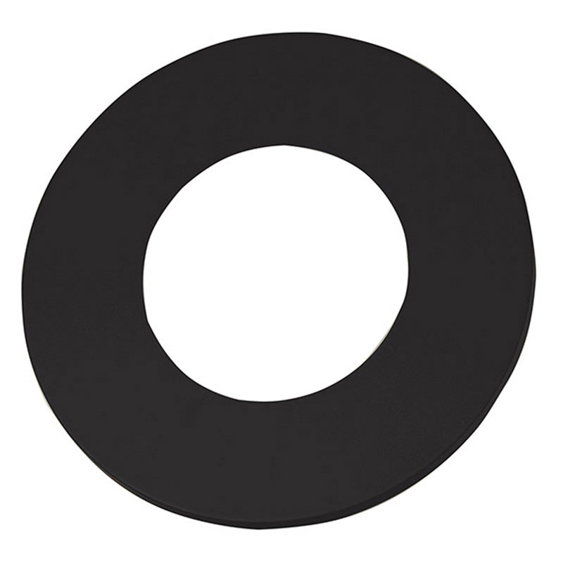 Olympia Chimney & Venting 7" Ventis Single-Wall Black Stove Pipe 22-Gauge Cold-Rolled Steel-Wall Trim Collar-VSB07WTC