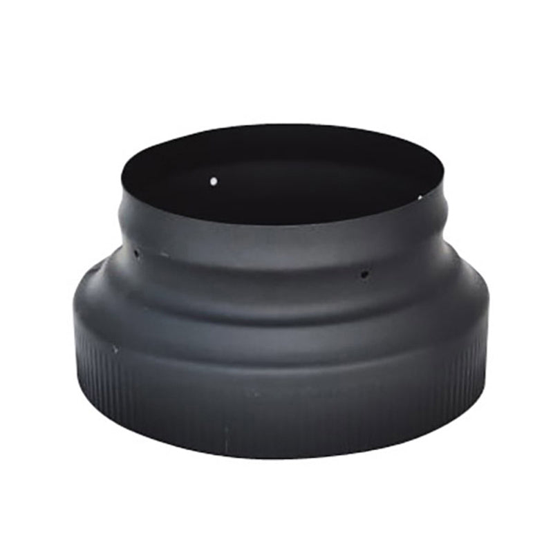 Olympia Chimney & Venting 7"-8" Ventis Single-Wall Black Stove Pipe Cold-Rolled Steel Increaser-VSB78