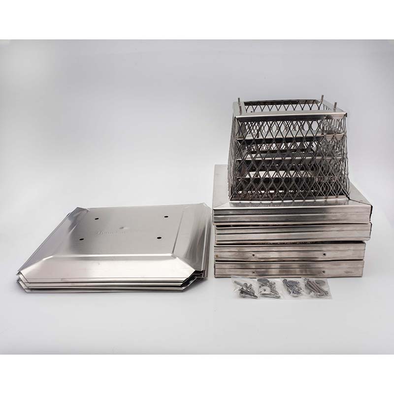 Olympia Chimney & Venting HomeSaver Pro 12" x 12" Stainless Steel Single-Flue Chimney Cap Rectangular 4-pack