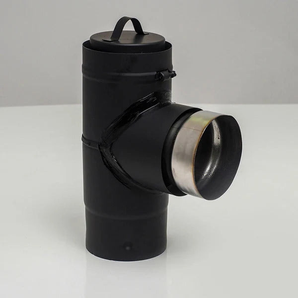 Olympia Chimney & Venting 3" Ventis 304L Harman Stove Adaptor Tee - VPB-SAT03HARM