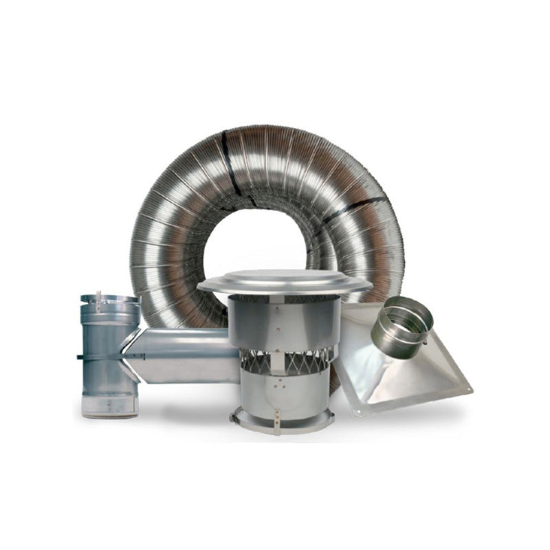 Olympia Chimney & Venting 5.5" x 25' Forever Flex 316Ti .005 Tee Kit - K5T5.525-T