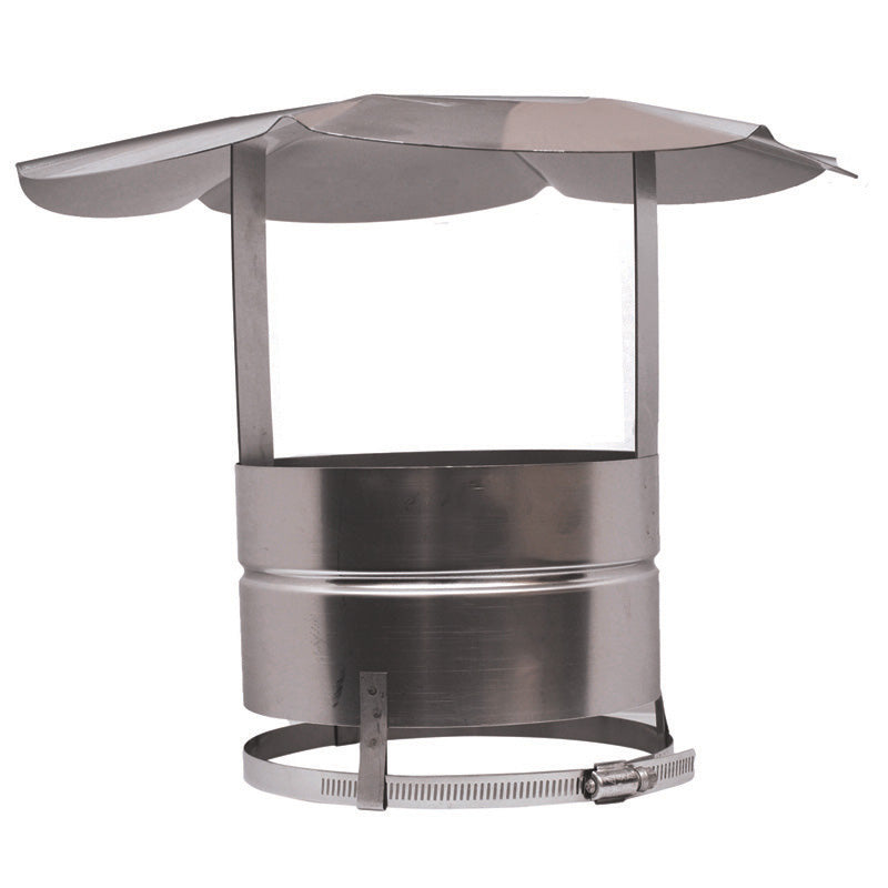 Olympia Chimney & Venting 5.5" Forever Flex 316Ti-Alloy Stainless Steel Light Flex/Hybrid Rain Cap - CNSLF5.5