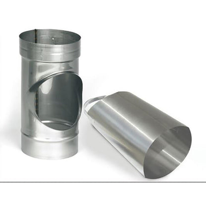 Olympia Chimney & Venting 3" New Universal Components Tee with Removable 10" Snout - TLF3