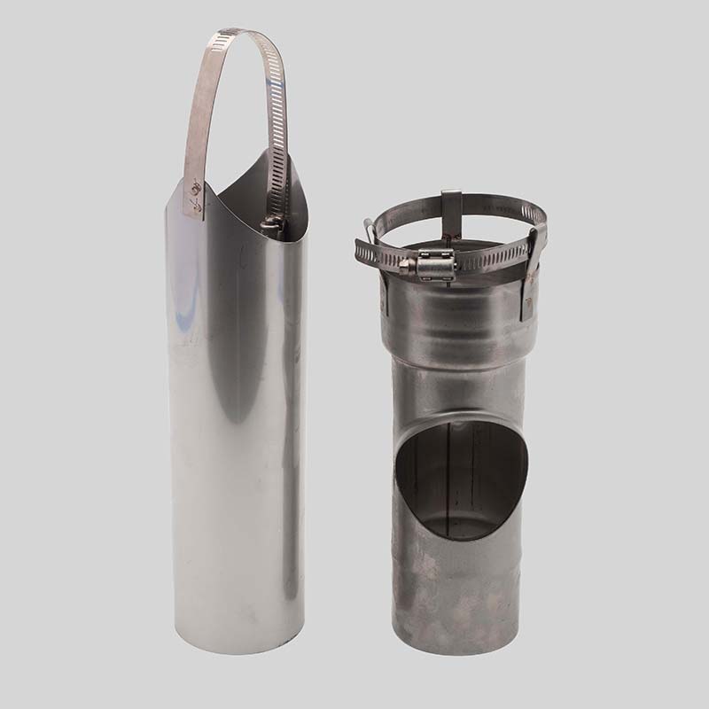 Olympia Chimney & Venting 3" New Universal Components Tee with Removable 10" Snout - TLF3