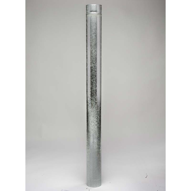 Olympia Chimney & Venting EZ Vent RDV48 4" x 48" Telescoping Pipe Section (2 pieces) Galvanized. Adjusts to 94"