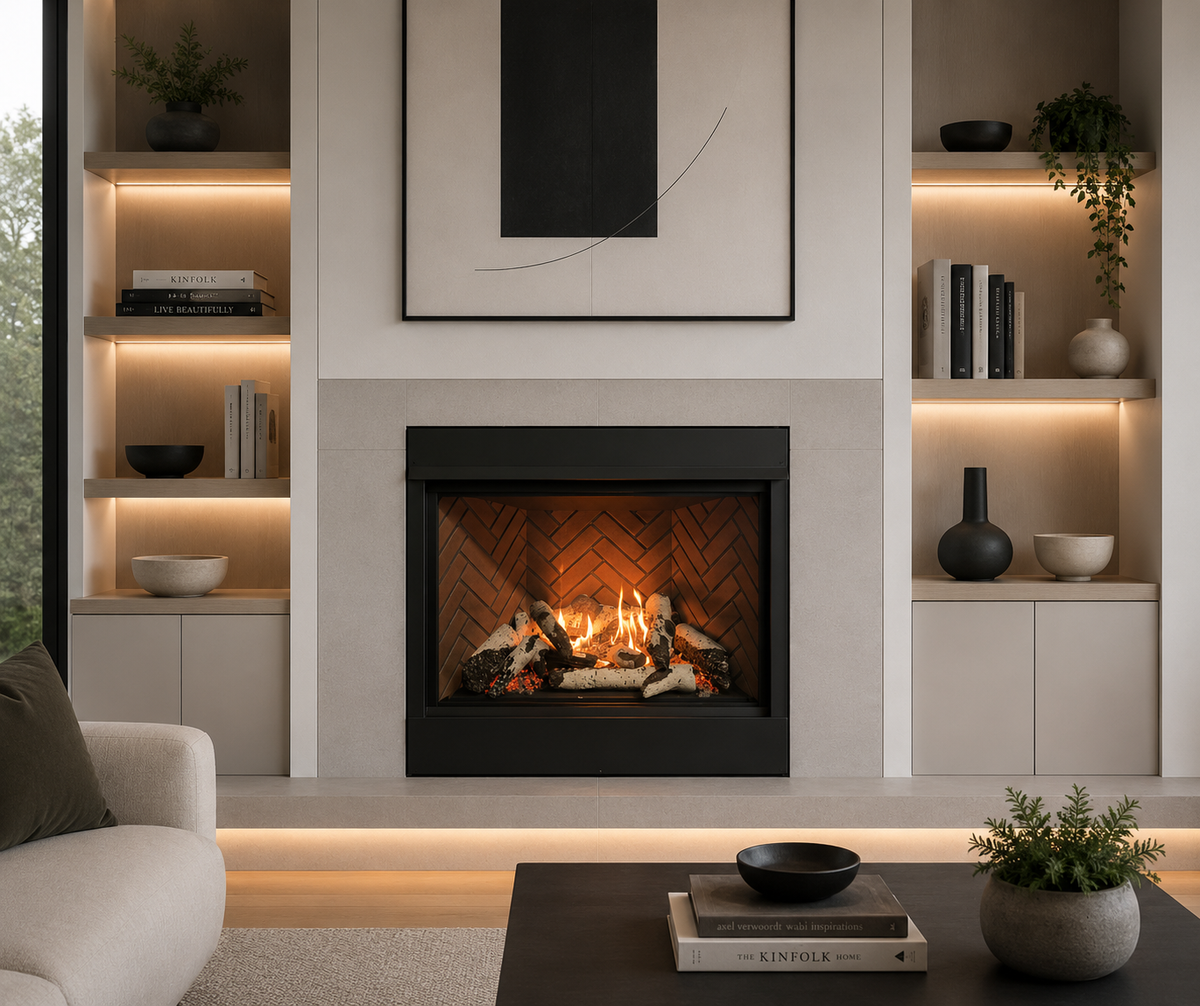 Sierra Flame by Amantii Jasper 36" Clean Face Direct Vent Natural Gas Fireplace