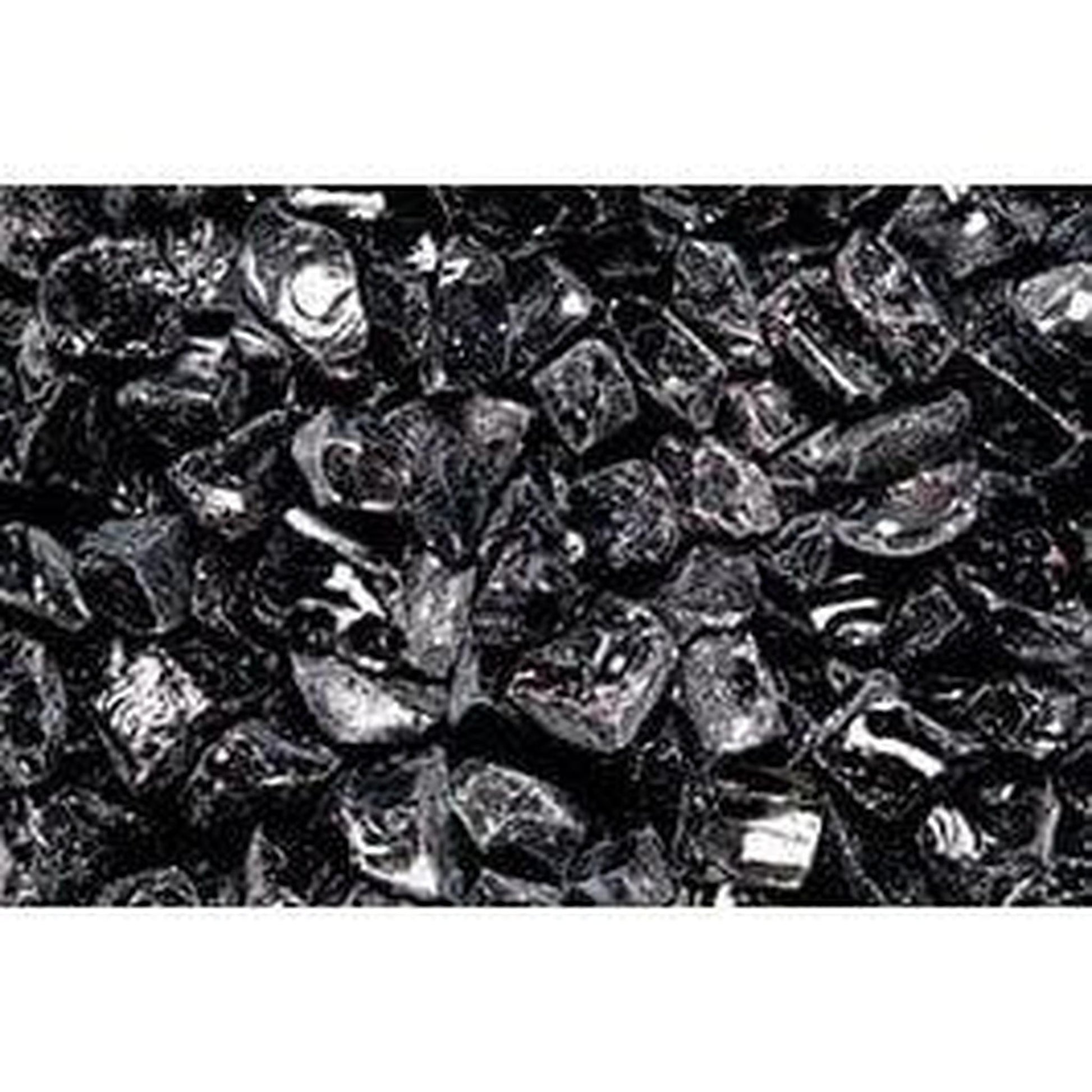 10 Lbs. Onyx Black Large Non-Reflective Crushed Glass Media