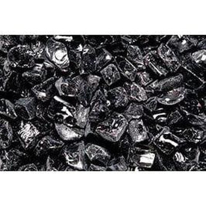 10 Lbs. Onyx Black Large Non-Reflective Crushed Glass Media