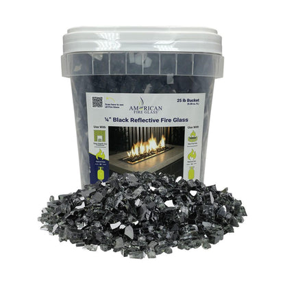 10 lb. Package of Black Reflective Fyre Glass Media