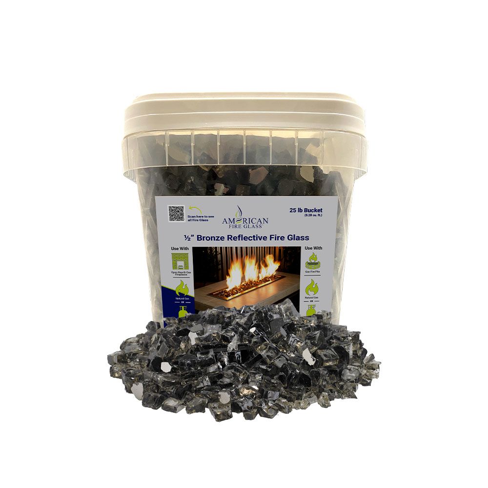 10 lb. Package of Bronze Reflective Fyre Glass Media