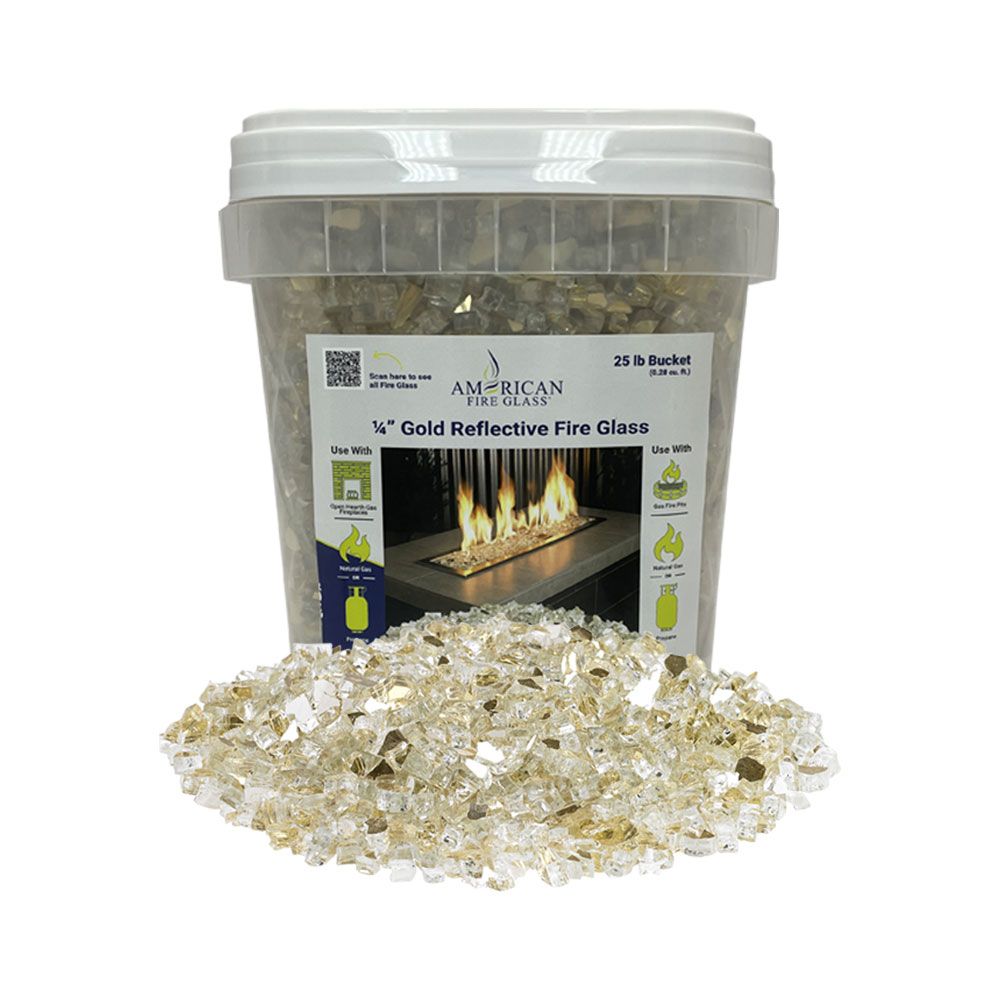 10 lb. Package of Gold Reflective Fyre Glass Media
