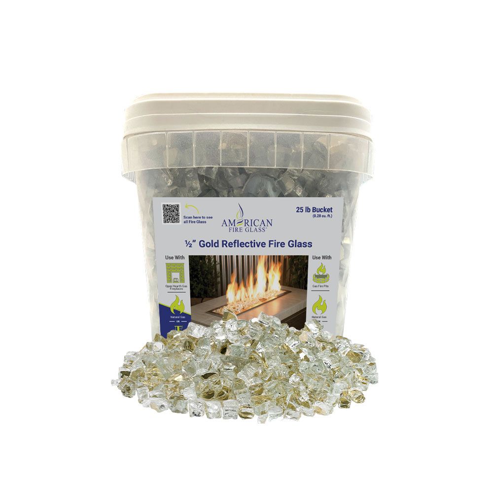 10 lb. Package of Gold Reflective Fyre Glass Media