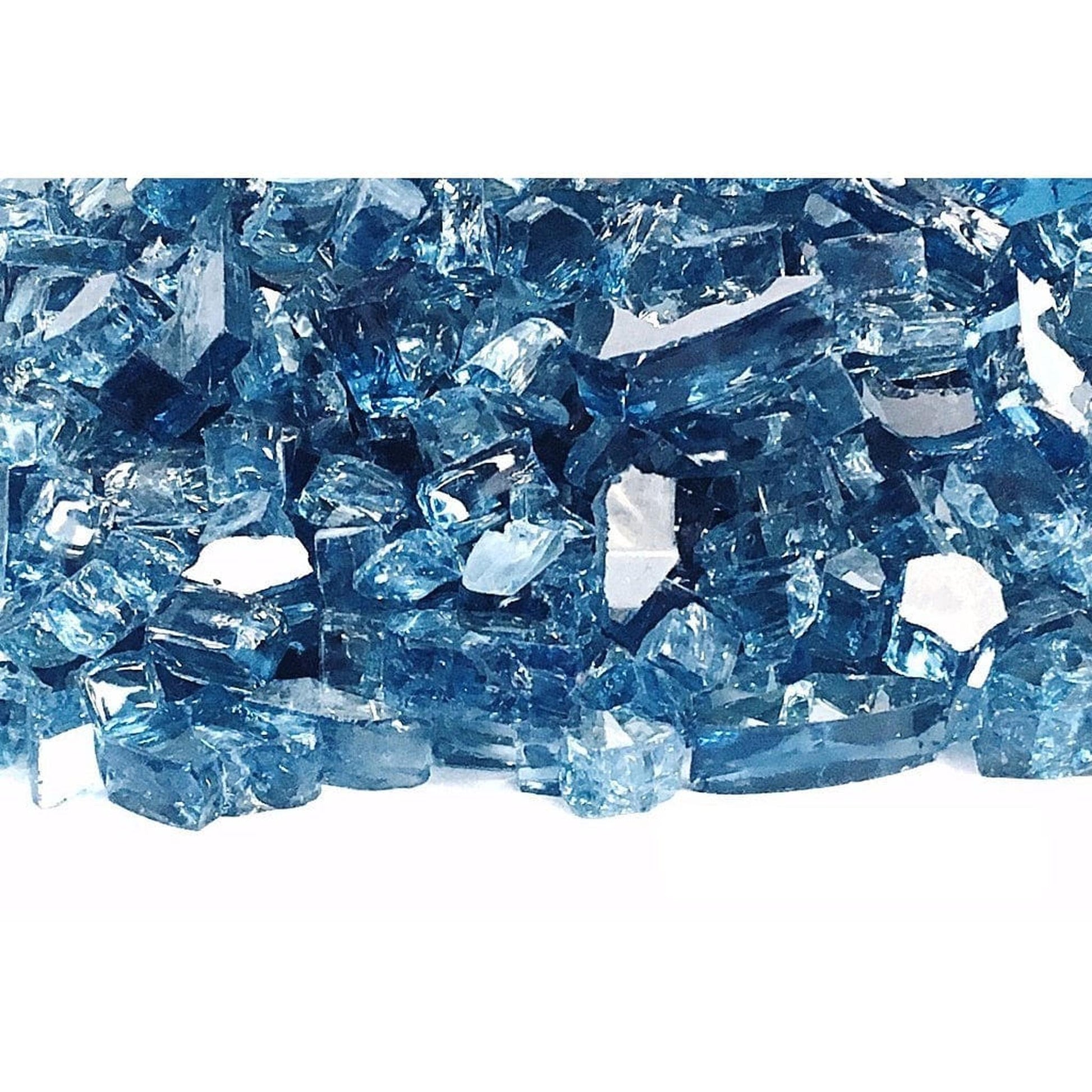 10 lbs. 1/2" Blue Lagoon Reflective Fire Glass Media