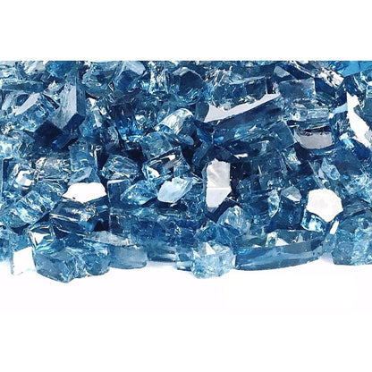 10 lbs. 1/2" Blue Lagoon Reflective Fire Glass Media