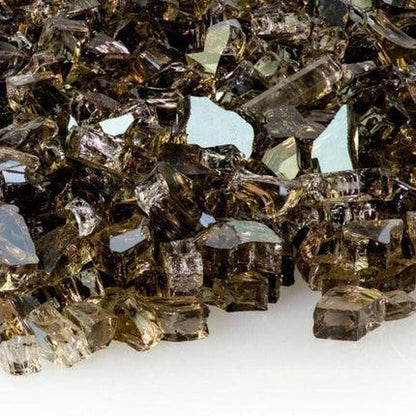 10 lbs. 1/2" Bronze Reflective Fire Glass Media