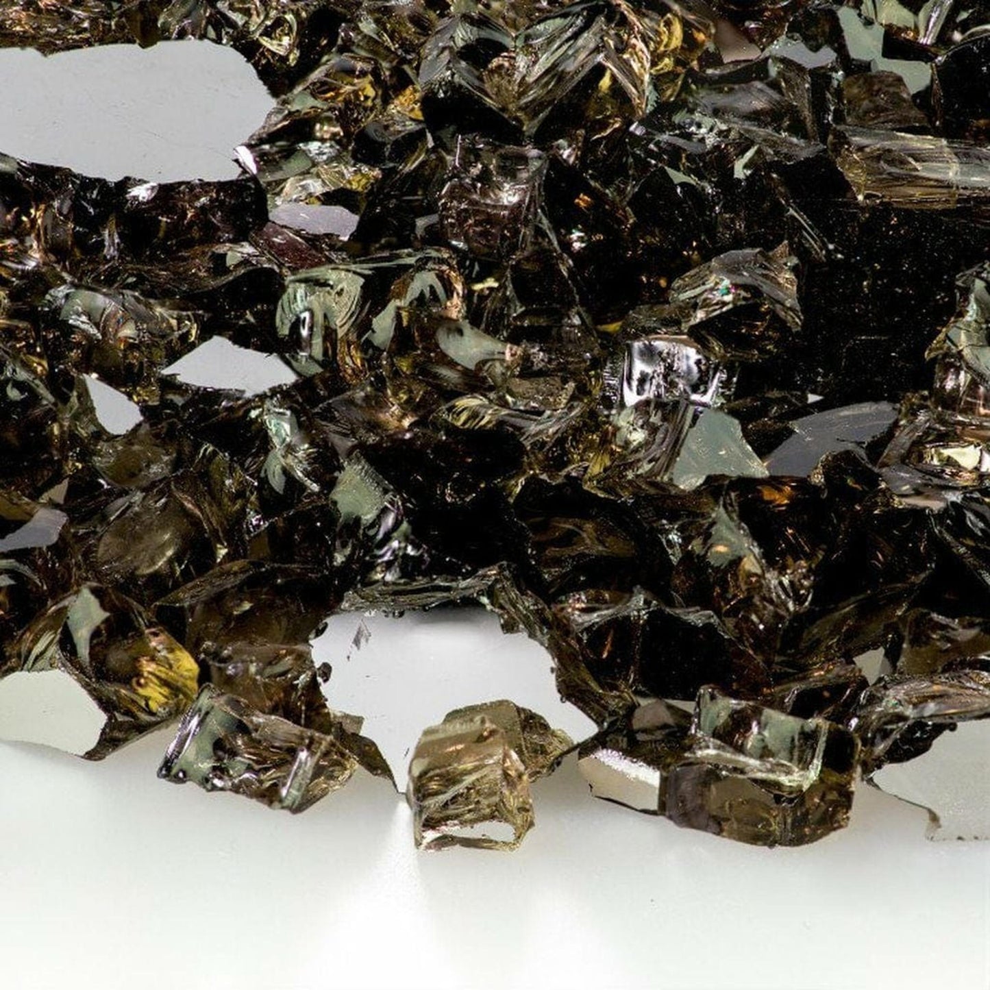 10 lbs. 1/2" Bronze Reflective Fire Glass Media