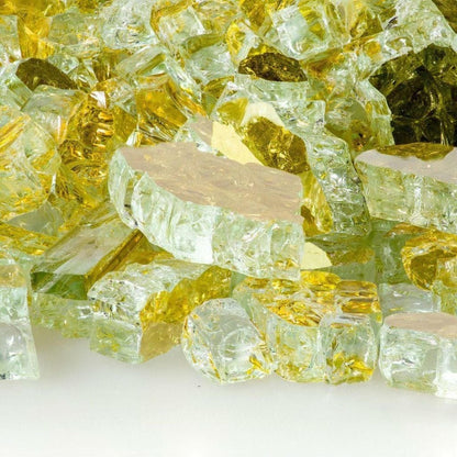 10 lbs. 1/2" Goldrush Reflective Fire Glass Media