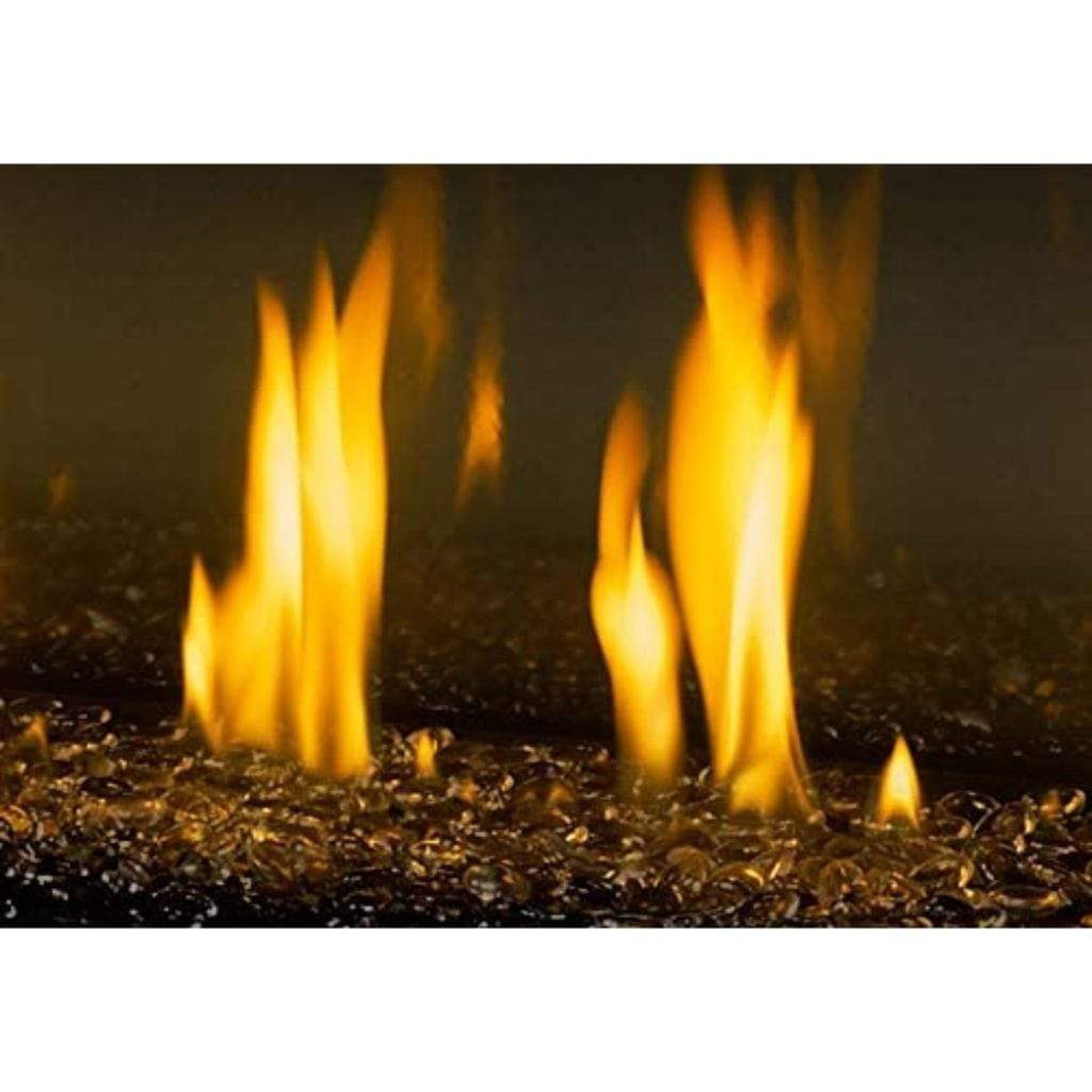 10 lbs. 1/2" Midnight Black Reflective Fire Glass Media