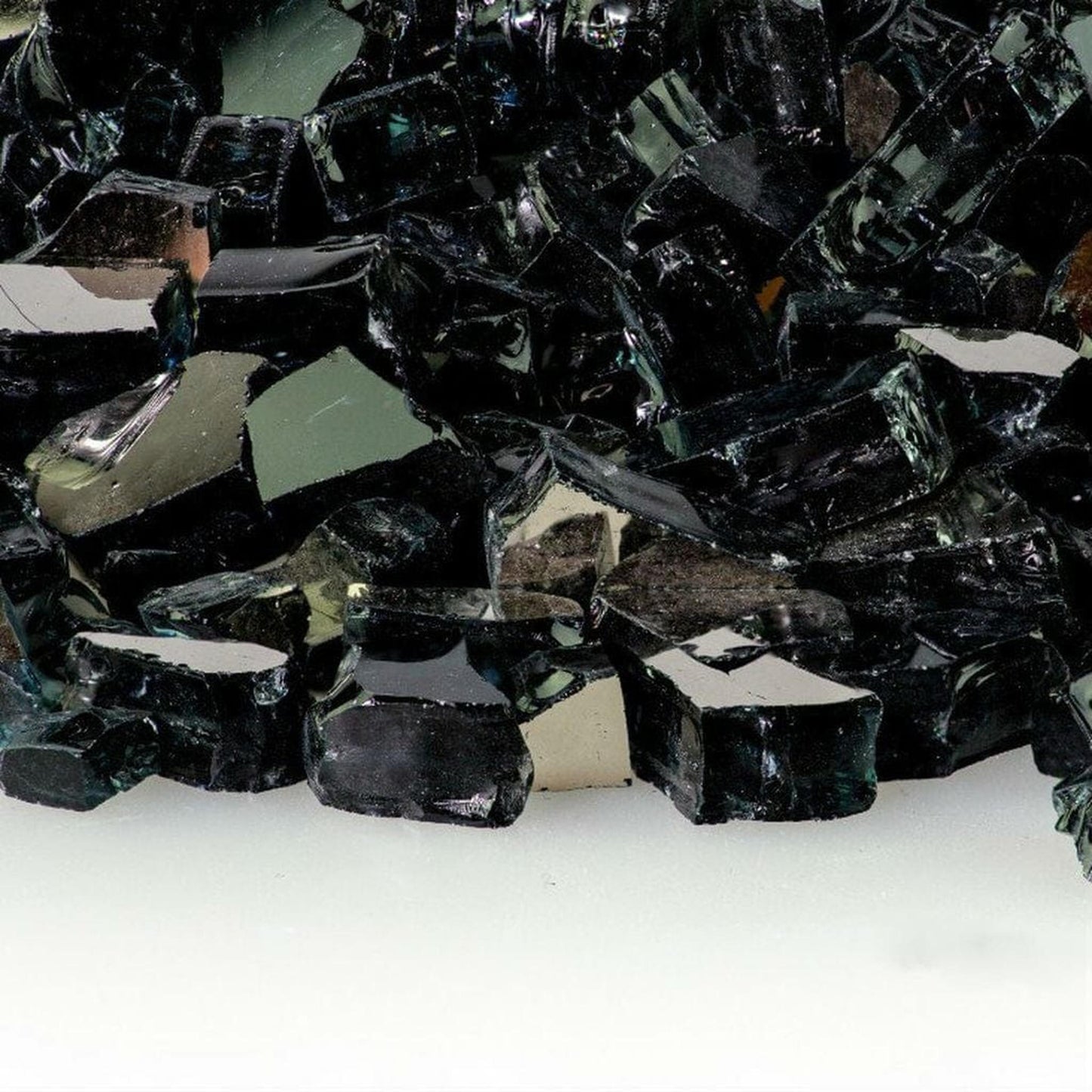 10 lbs. 1/2" Midnight Black Reflective Fire Glass Media
