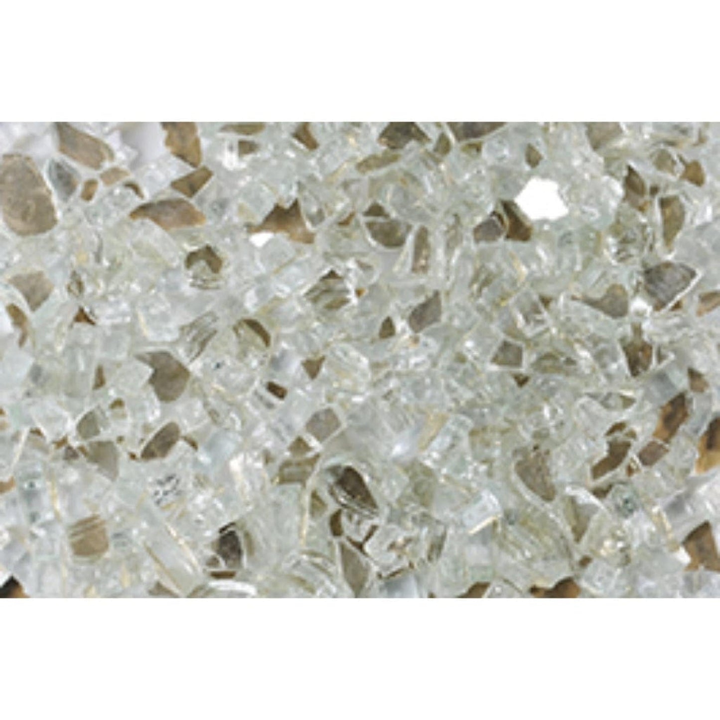 10 lbs. 1/4" Platinum Reflective Fire Glass Media