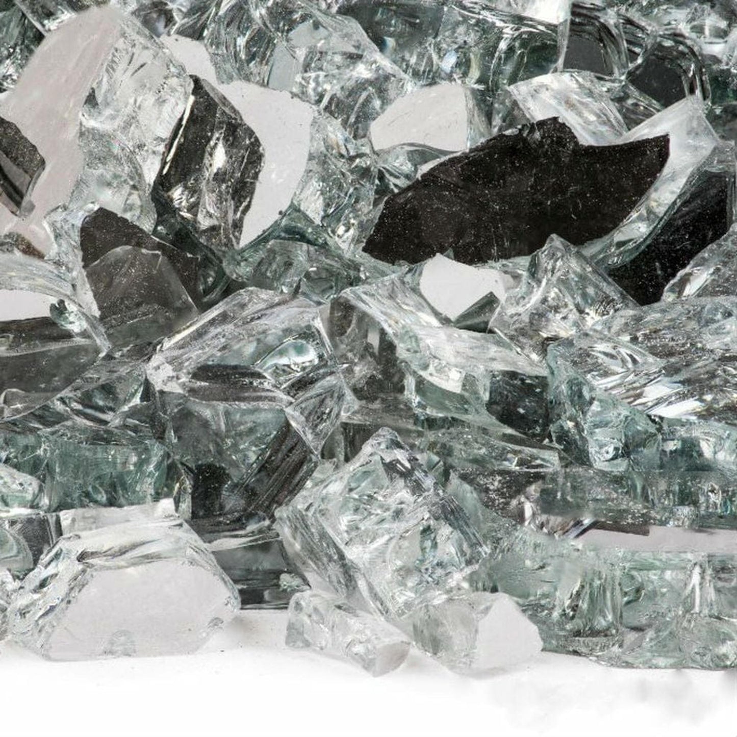 10 lbs. 1/2" Platinum Reflective Fire Glass Media