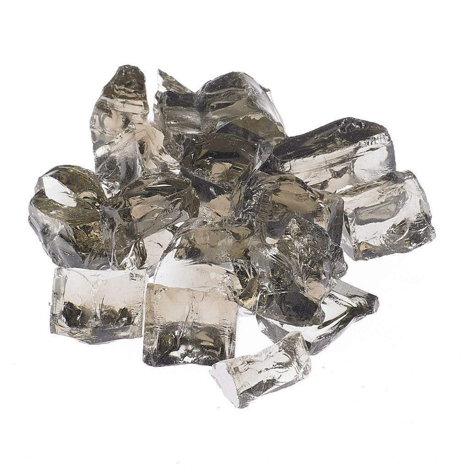 10 lbs. 1/2" Reflective Fire Glass Media