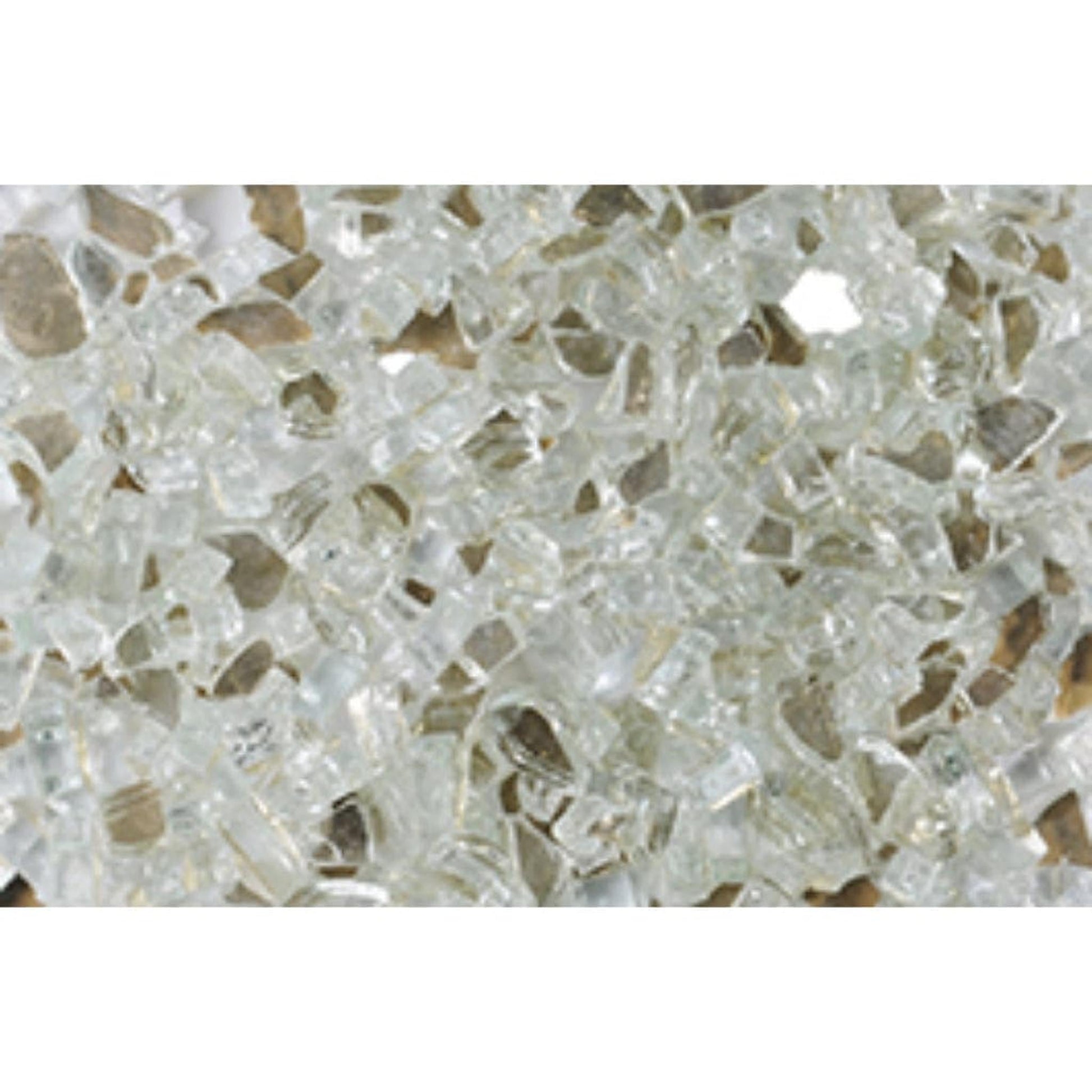 10 lbs. 1/2" Platinum Reflective Fire Glass Media
