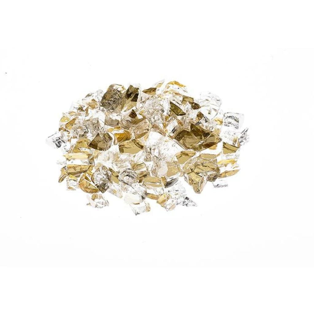 10 lbs. 1/4" Reflective Metallic Fire Glass