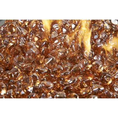 10 lbs. Reflective Large Tempered Diamonds Fireglass Media
