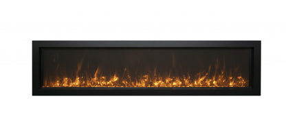 Remii by Amantii 45" Extra Slim Wall Mount Electric Fireplace with Black Steel Surround