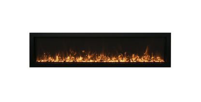 Remii by Amantii 45" Extra Slim Wall Mount Electric Fireplace with Black Steel Surround