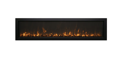 Remii by Amantii 45" Extra Slim Wall Mount Electric Fireplace with Black Steel Surround