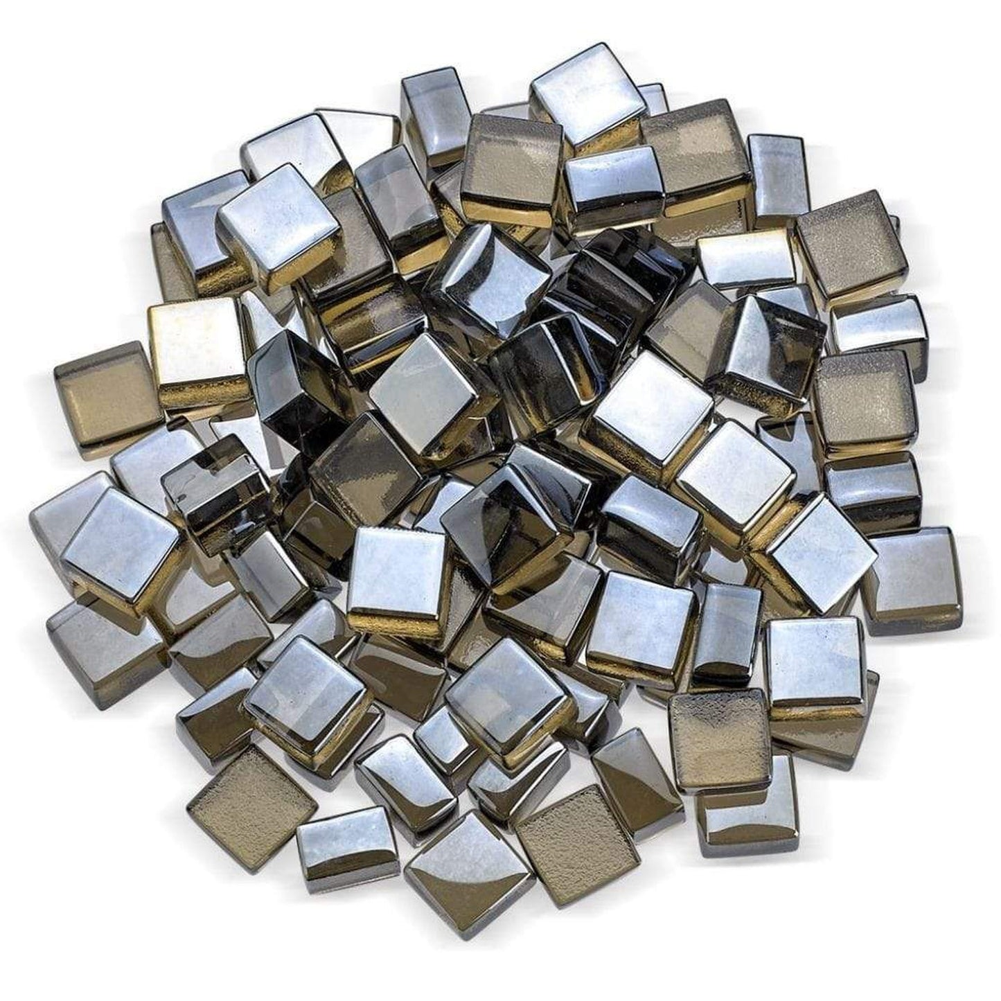 1/2" Bronze Luster Fire Glass 2.0, 10 lb. in Jar