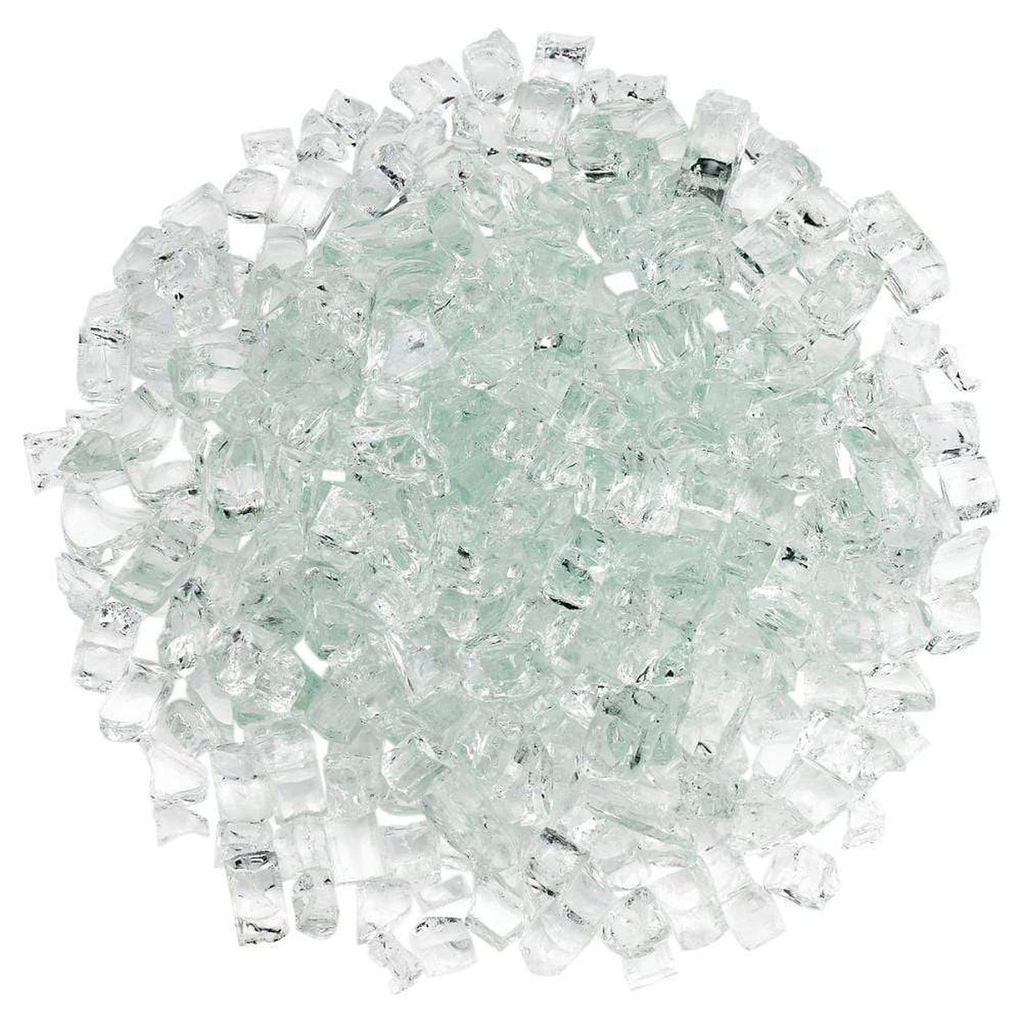 1/2" Clear Non-Reflective Fire Glass, 10 lb. in Bag