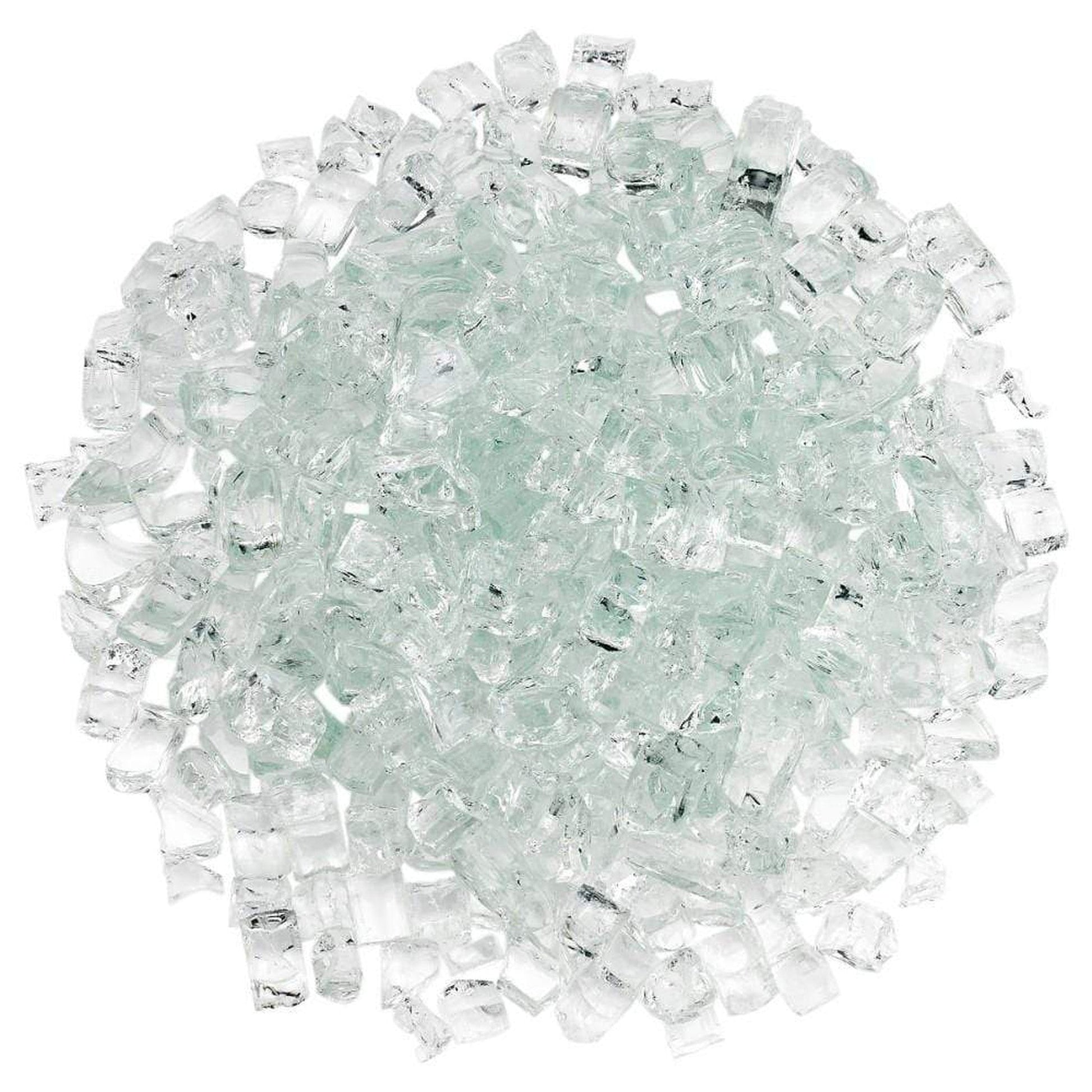 1/2" Clear Non-Reflective Fire Glass, 10 lb. in Bag