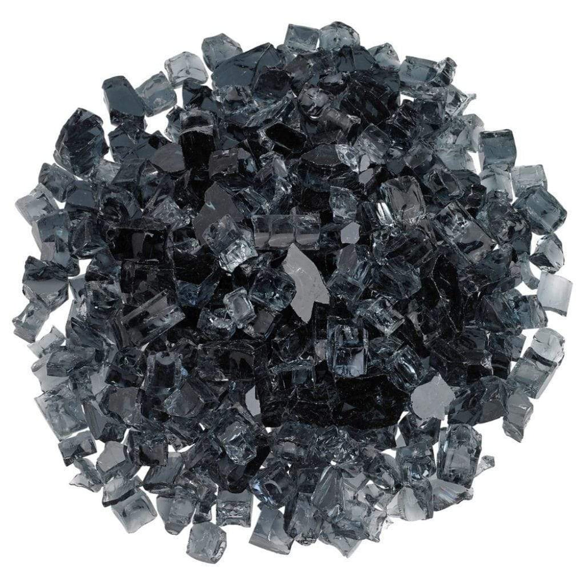 1/2" Gray Non-Reflective Fire Glass, 10 lb. in Bag