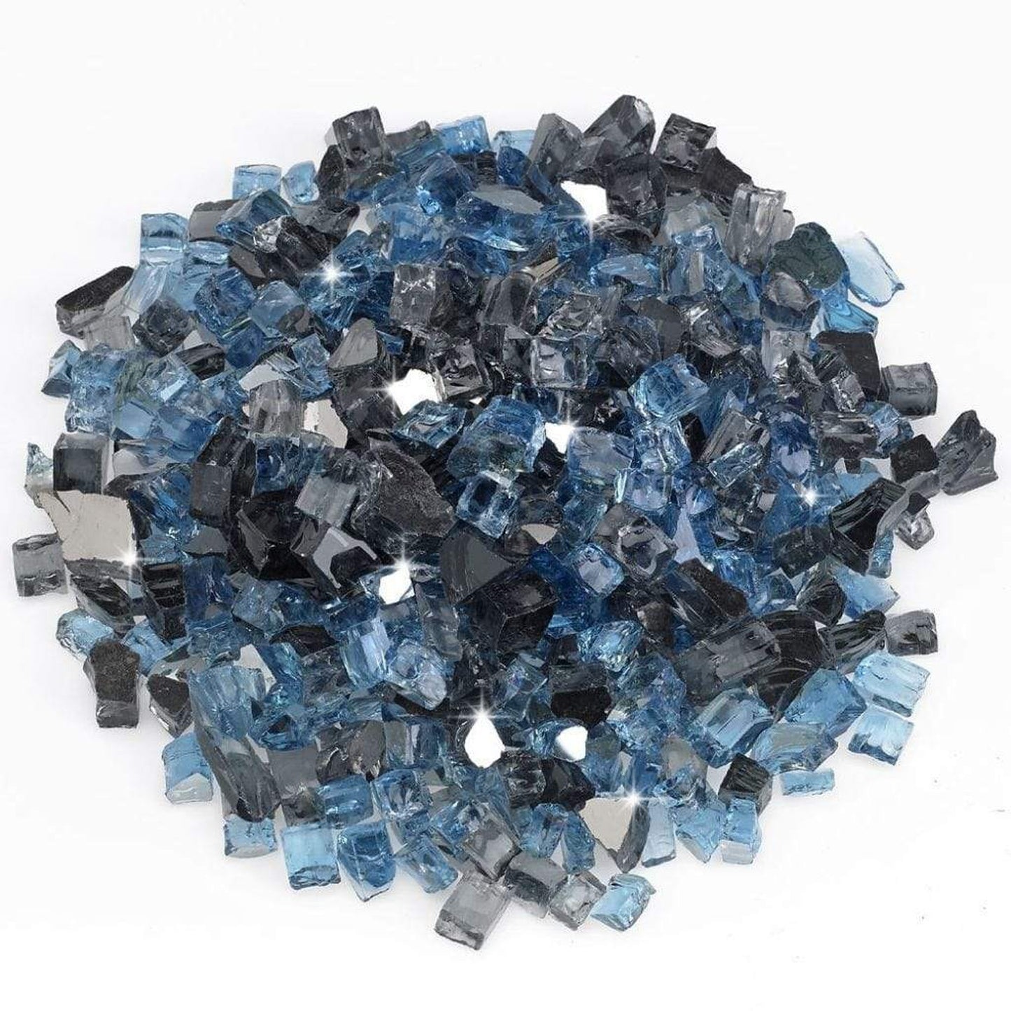 1/2" Maui Breeze Reflective Pre-Mixed Fire Glass, 10 lb. in Bag