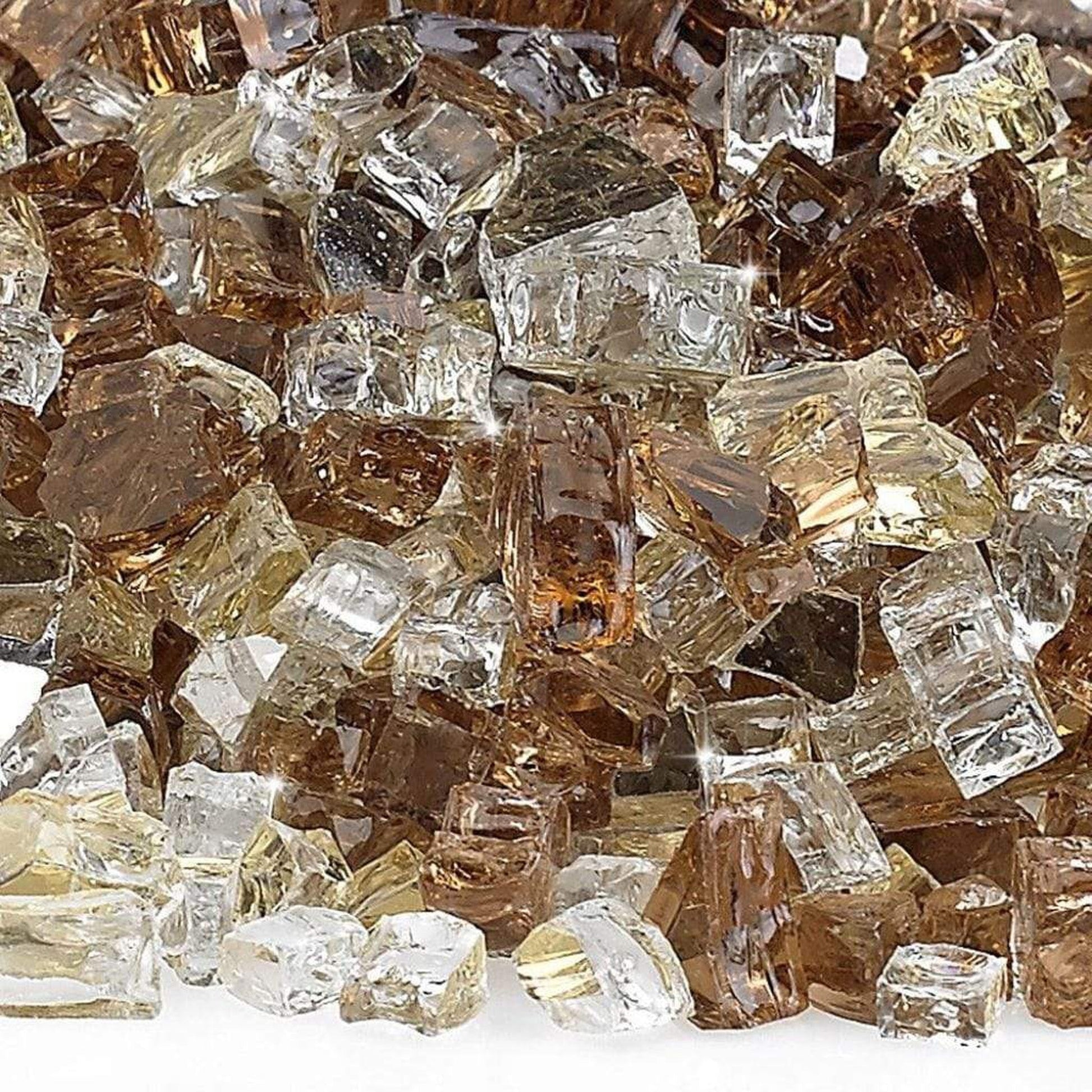 1/2" Zion Reflective Pre-Mixed Fire Glass, 10 lb. in Bag