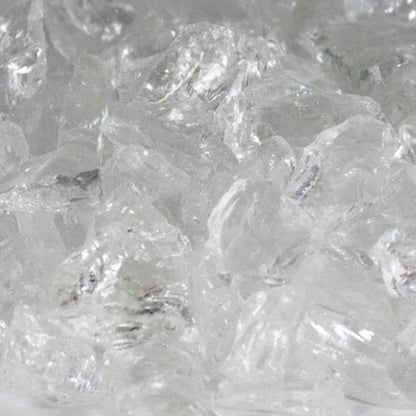 130 Lbs. Broken Large Reflective Fire Glass