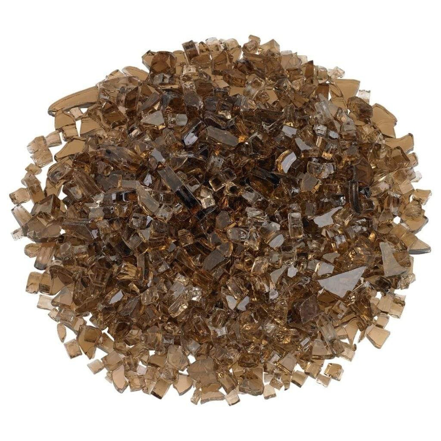 1/4" Copper Non-Reflective Fire Glass, 10 lb. in Bag