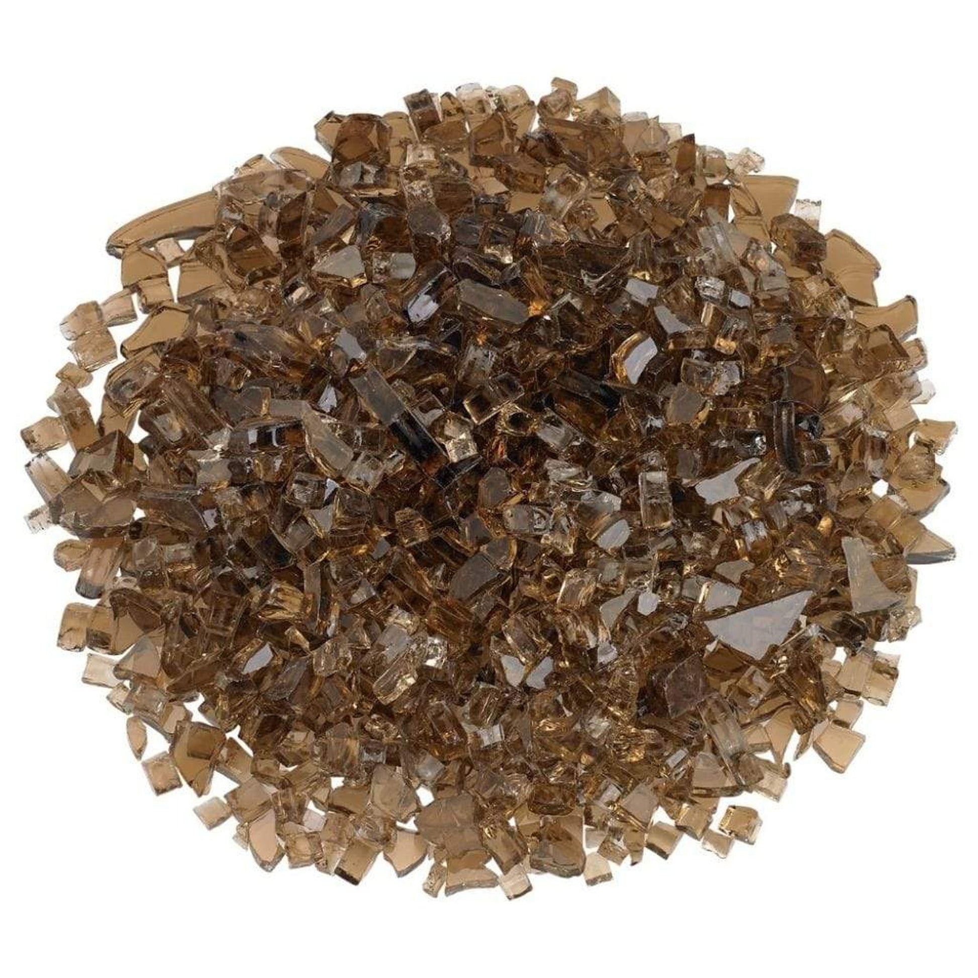 1/4" Copper Non-Reflective Fire Glass, 10 lb. in Bag