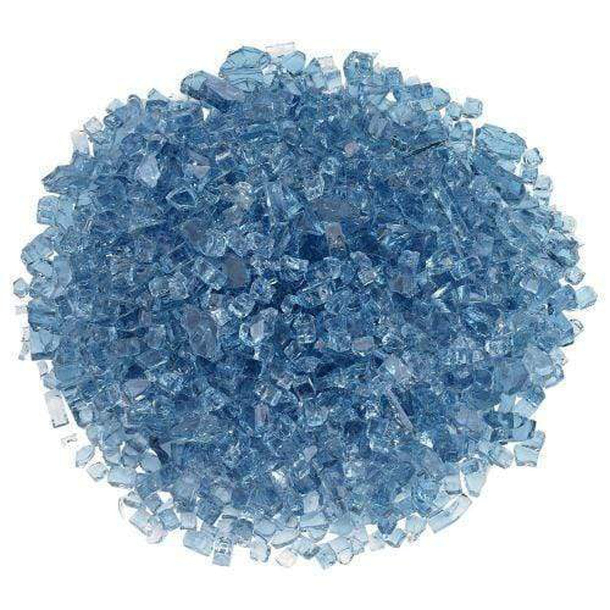 1/4" Pacific Blue Non-Reflective Fire Glass, 10 lb. in Bag