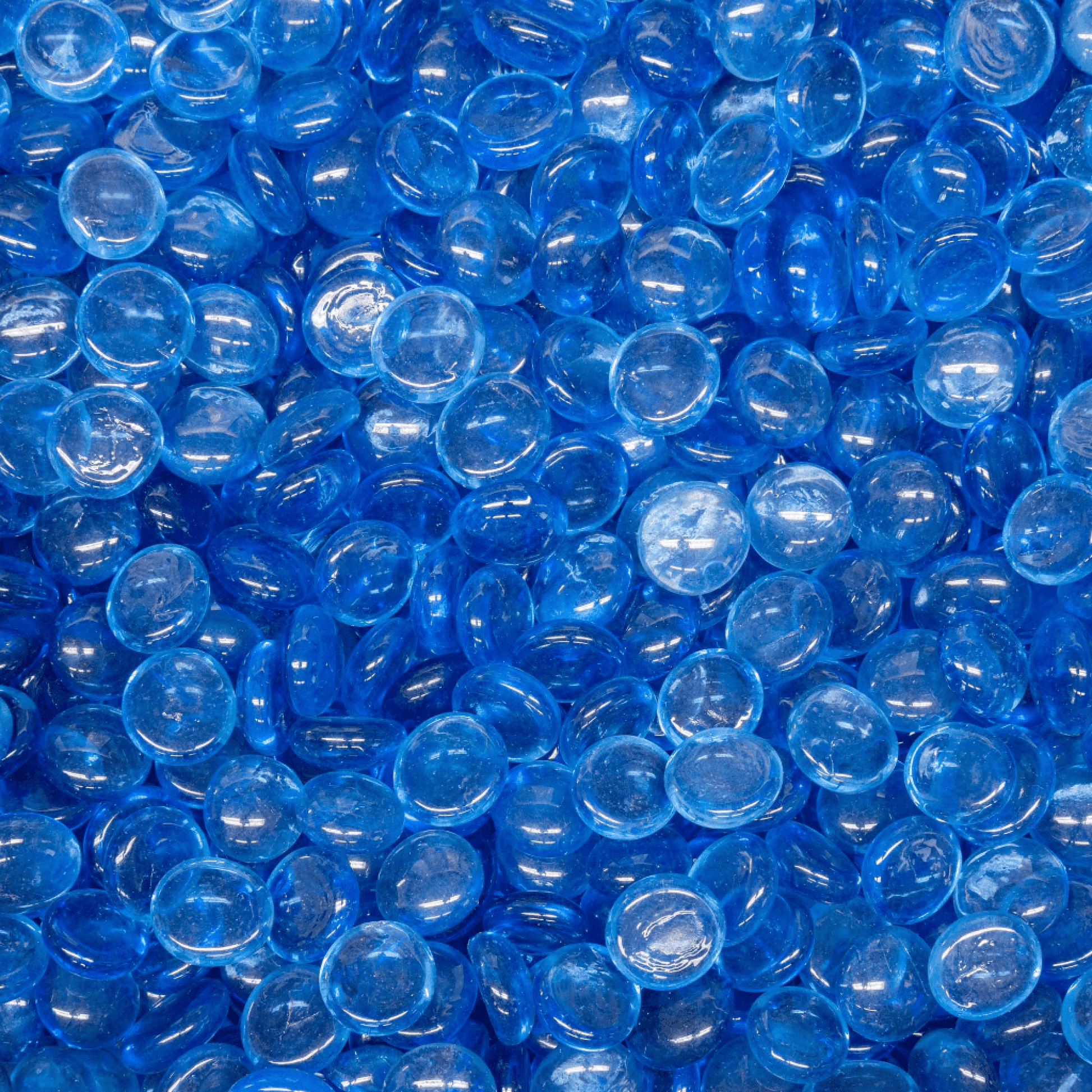 150 lbs. Reflective Fire Glass Pebbles/Gems