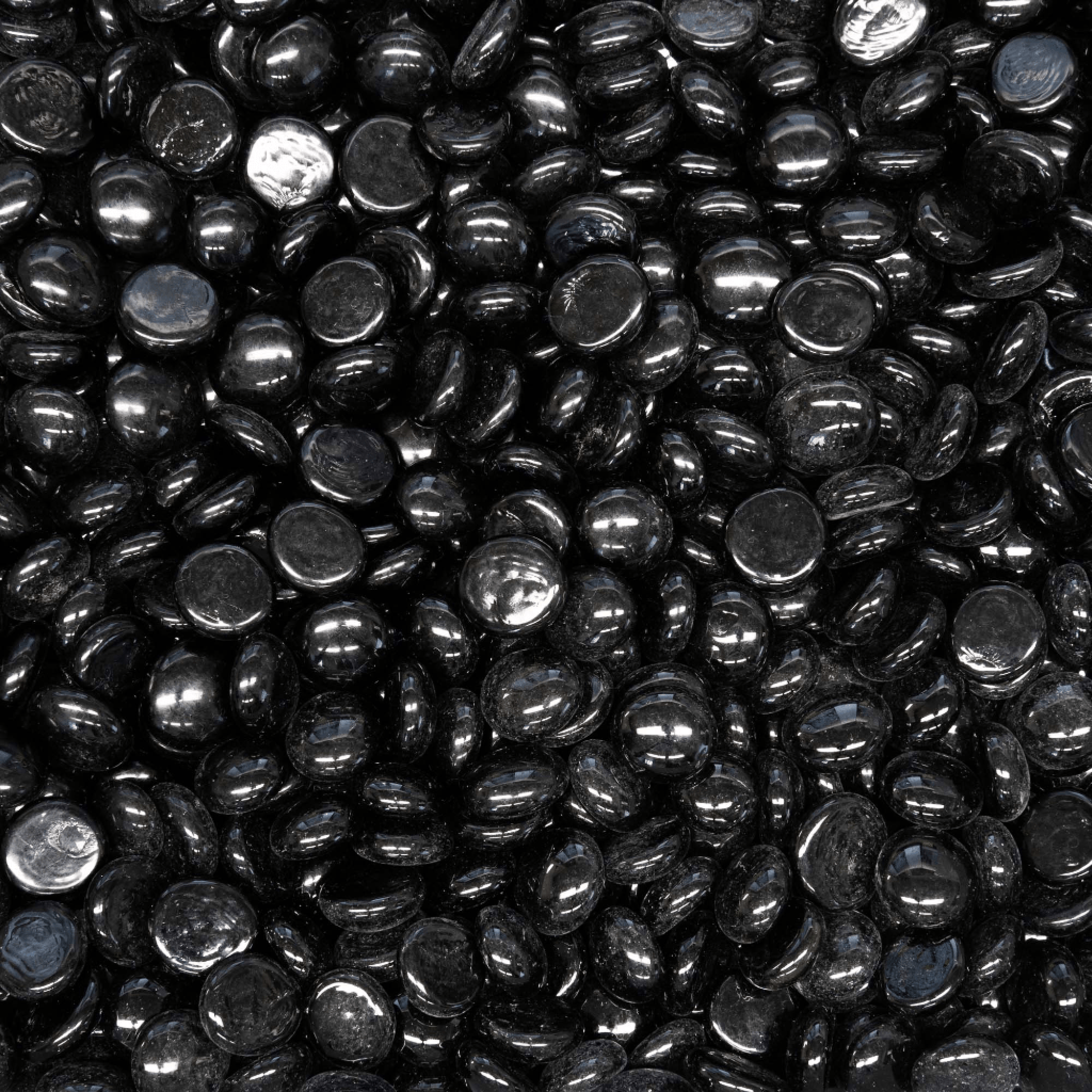 150 lbs. Reflective Fire Glass Pebbles/Gems