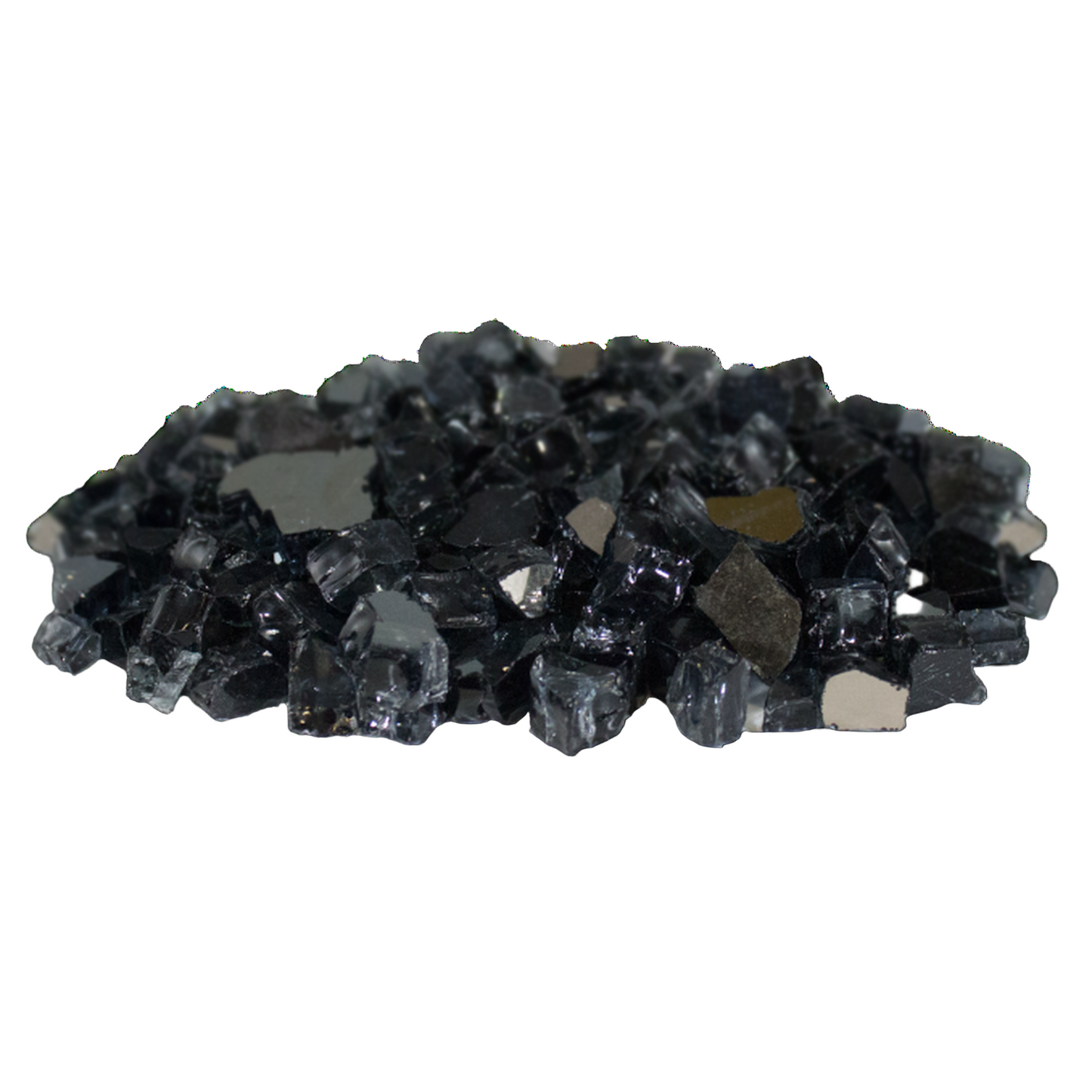 18 Lbs. Onyx Reflective Crushed Fire Glass Media