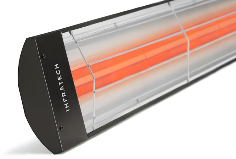 Infratech 2-Heater Kit - (2) CD6000 6,000W 240V Black Heaters with Universal 2-Zone Control Panel